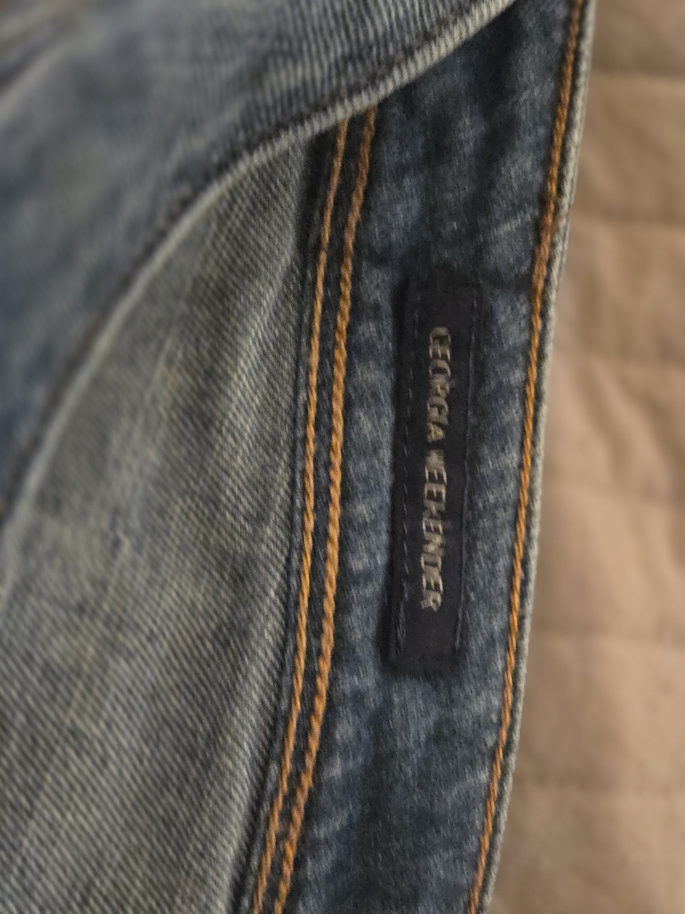 Lucky Brand Women's Ankle Length Blue Denim Jeans with Contrast Stitching